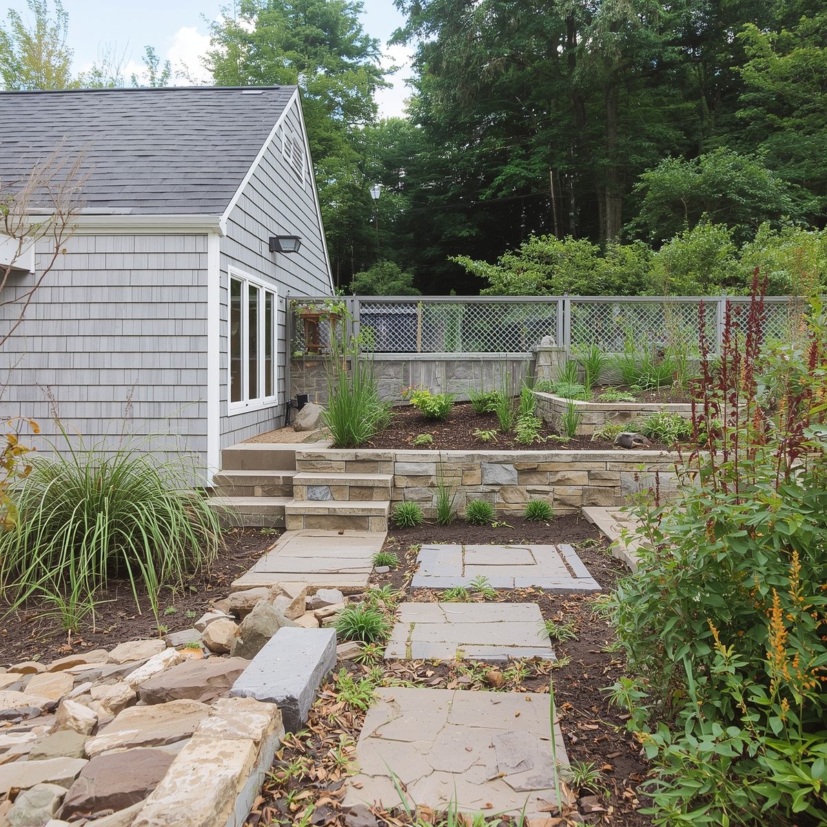 Serene garden path designed by Creativeuostoree